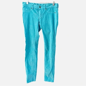 RVCA Teal Blue Straight Leg Corduroy Pants Size 28